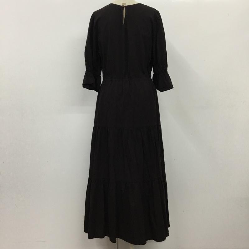ダブルクローゼット w closet ワンピース ロングスカート 333307 ベストSET半袖ティアードワンピース 無地 チャコールグレー / チャコールグレー /  レディース USED 古着 中古 10116077