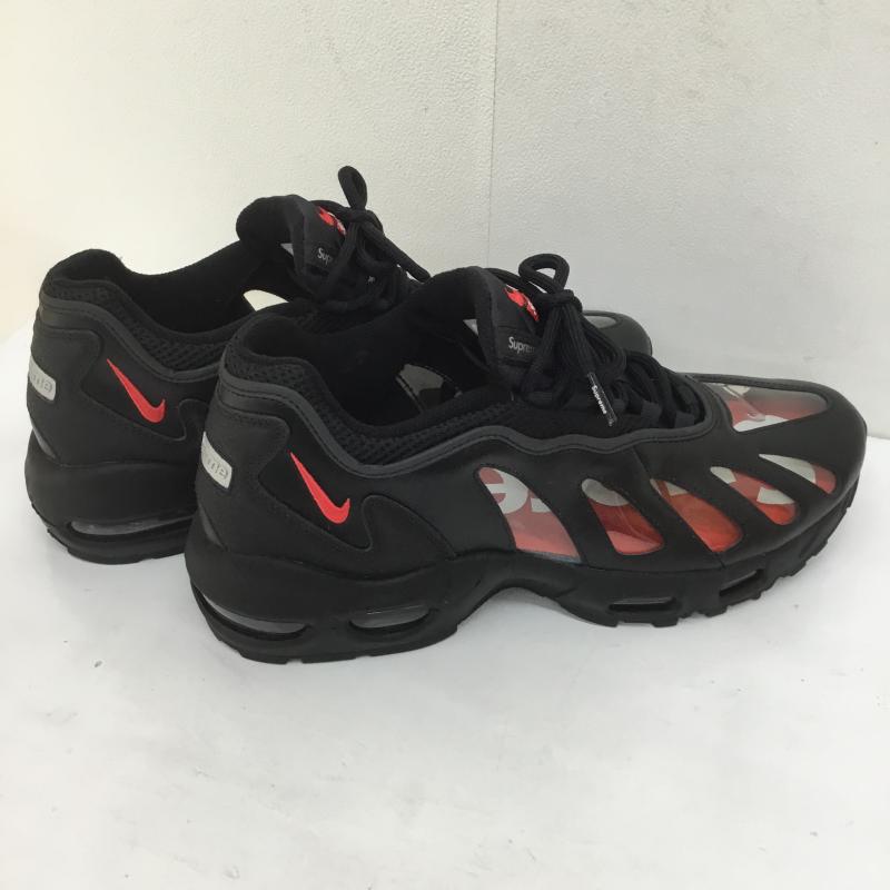 ナイキ NIKE スニーカー スニーカー SUPREME シュプリーム AIR MAX 96 エアマックス 96 CV7652-002 28.5cm ロゴ、文字 黒 / ブラック /  メンズ USED 古着 中古 10105898