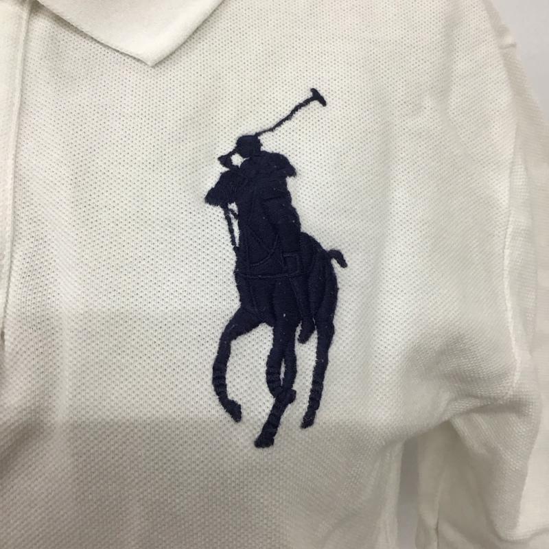 ポロラルフローレン POLO RALPH LAUREN ポロシャツ 半袖 ビッグポニー M ワンポイント 白 / ホワイト /  レディース USED 古着 中古 10121122