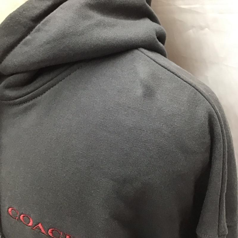 コーチ COACH パーカー 長袖 CP459 ニューイヤーフーディー ドラゴン 蓮羊 L ロゴ、文字 黒 / ブラック /  メンズ USED 古着 中古 10112392