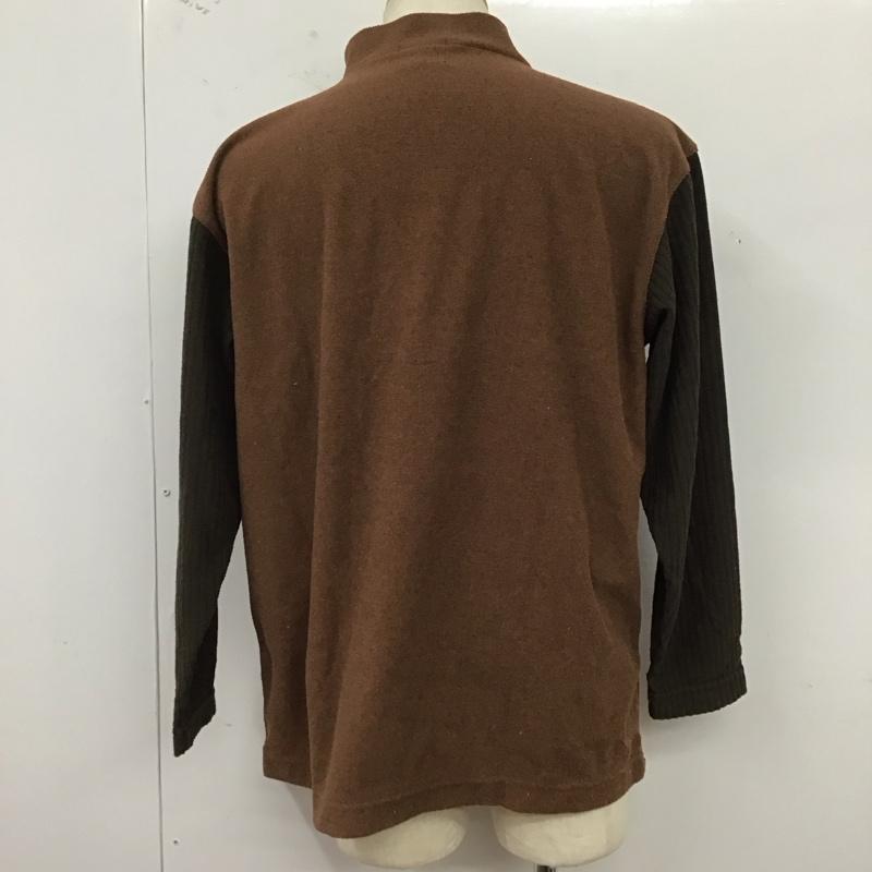 エムシーエム MCM カットソー 長袖 長袖カットソー ジップアップネックカットソー ロングスリーブカットソー ロゴ、文字 茶 / ブラウン /  メンズ USED 古着 中古 10124716