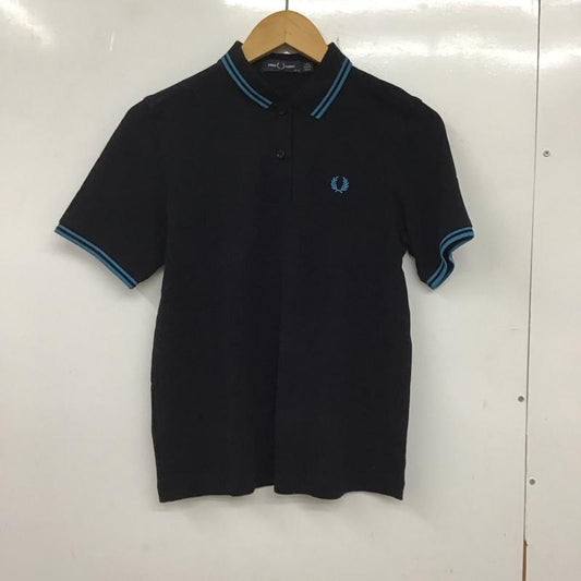 フレッドペリー FRED PERRY ポロシャツ 半袖 6 無地 黒 / ブラック /  レディース USED 古着 中古 10136497