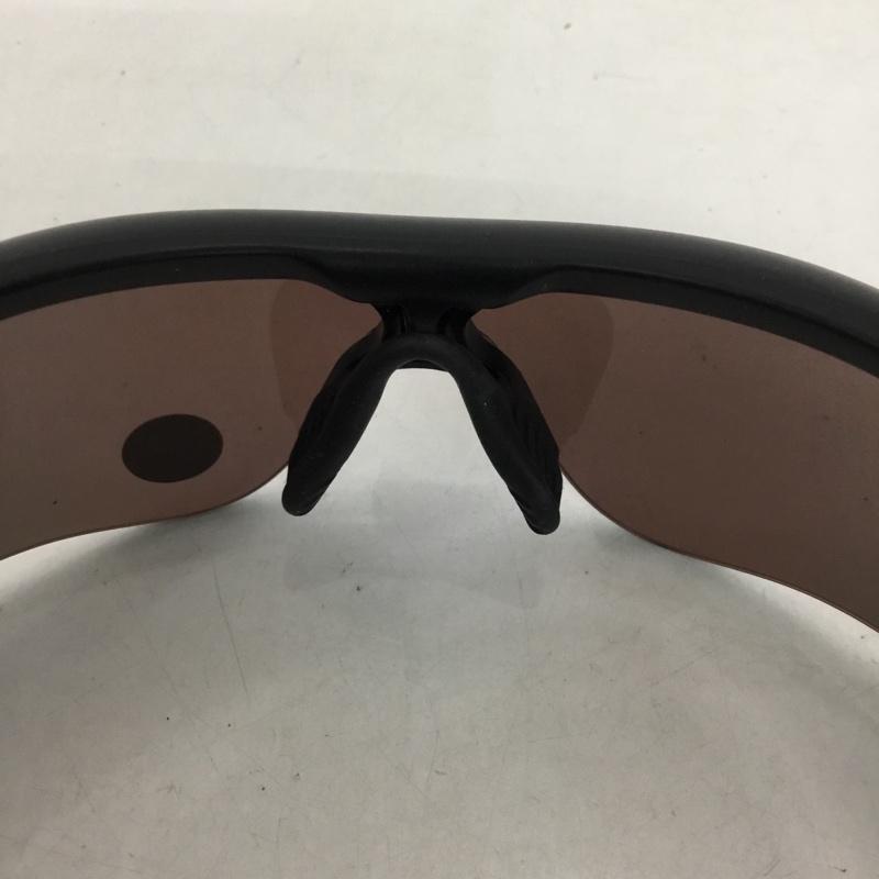 オークリー OAKLEY めがね・サングラス サングラス OO9181-23 131 RADARLOCK ミラーレンズ スポーツサングラス 箱有 ロゴ、文字 黒 / ブラック / X 赤 / レッド /  メンズ USED 古着 中古 10129366