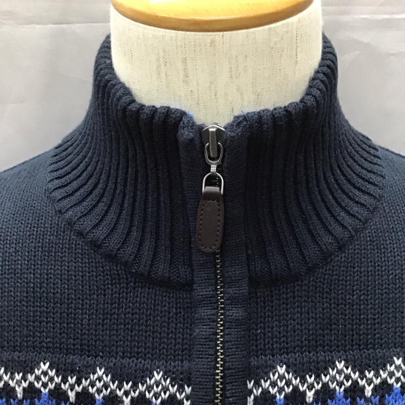 エルエルビーン L.L.Bean ニット、セーター 長袖 長袖ニットカットソー ニット セーター ジップアップネックニット S プリント マルチカラー / マルチカラー /  メンズ USED 古着 中古 10111456
