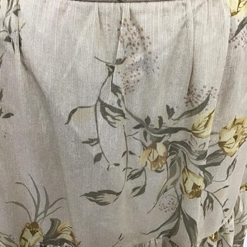 リエンダ rienda スカート ロングスカート 110ES731-1430 ティアード M 花柄 ベージュ / ベージュ /  レディース USED 古着 中古 10106731