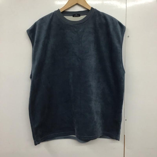 アイテムズ アーバンリサーチ ITEMS URBAN RESEARCH ベスト ベスト ノースリーブカットソー プルオーバー ベスト L 無地 紺 / ネイビー /  メンズ USED 古着 中古 10141389