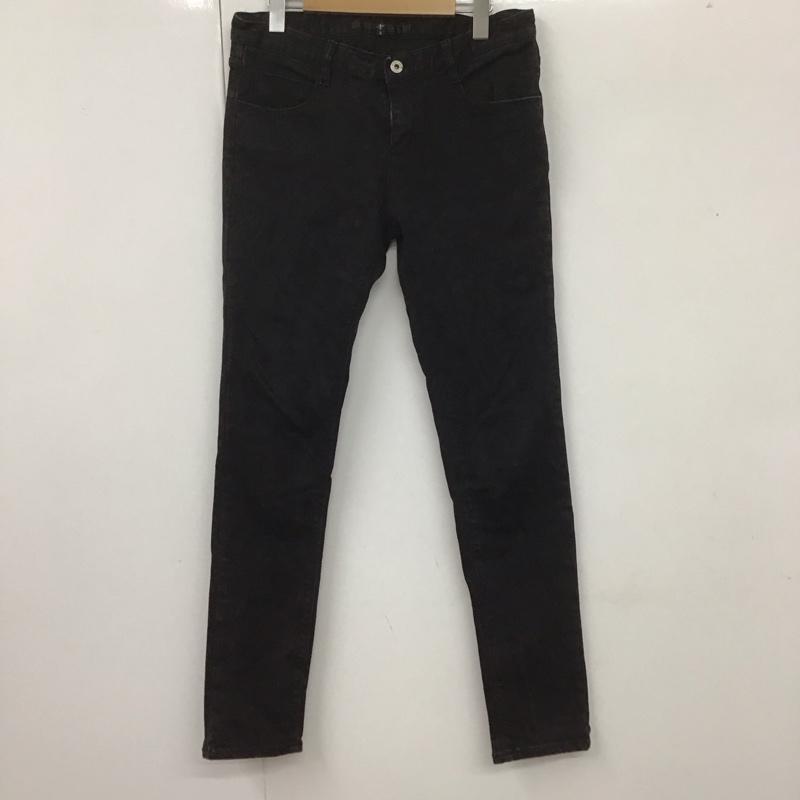 ノーアイディ NO ID. パンツ デニム、ジーンズ 436070-370p Cストレッチスキニーパンツ デニムパンツ ジーンズ スリムパンツ 3 無地 黒 / ブラック /  メンズ USED 古着 中古 10106549