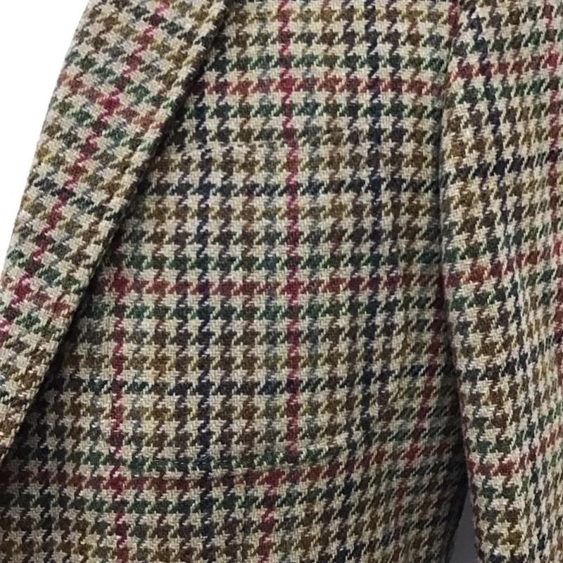 ランズエンド LANDS END ジャケット、上着 ジャケット、ブレザー カジュアルジャケット カラージャケット ポケットジャケット チェックアウター チェック マルチカラー / マルチカラー /  メンズ USED 古着 中古 10114973
