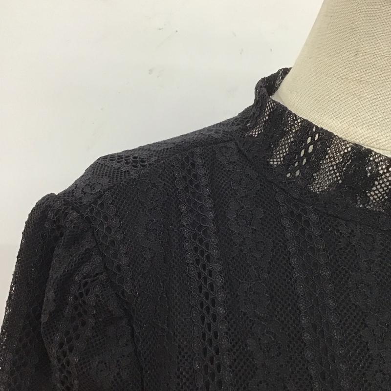 スライ SLY ワンピース ロングスカート 030bak83-7980 STANDLACELONGOP 長袖ロングワンピース フレアレースワンピース 1 レース柄 黒 / ブラック /  レディース USED 古着 中古 10110231