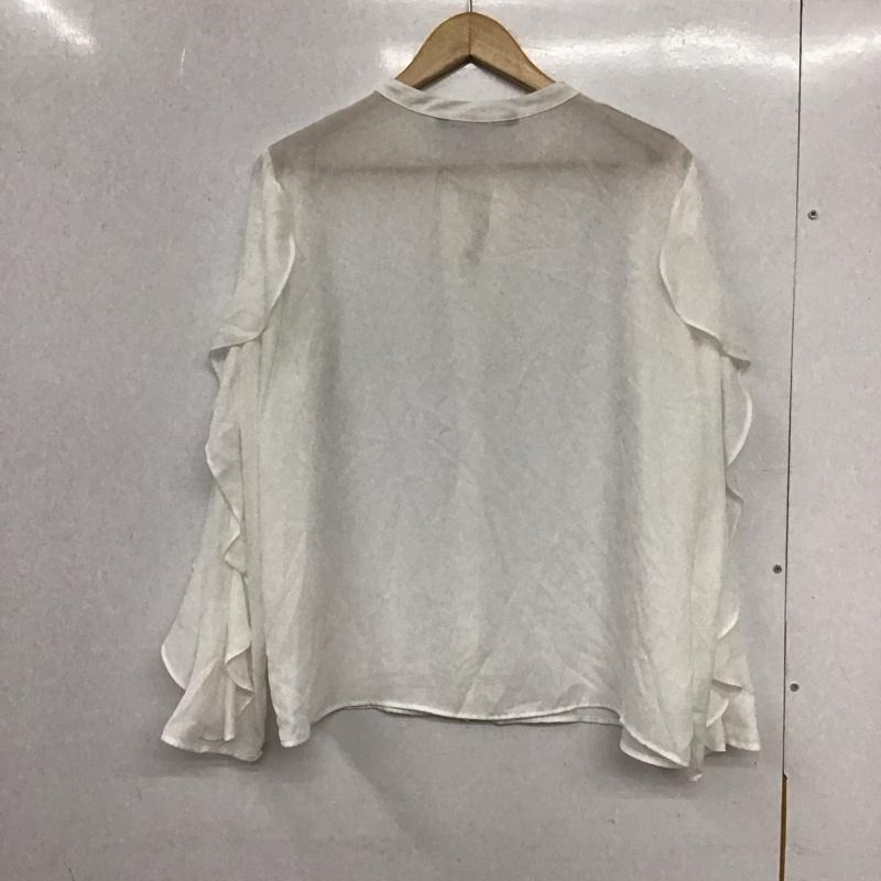 ザラ ZARA シャツ、ブラウス 長袖 L 無地 白 / ホワイト /  レディース USED 古着 中古 10133329