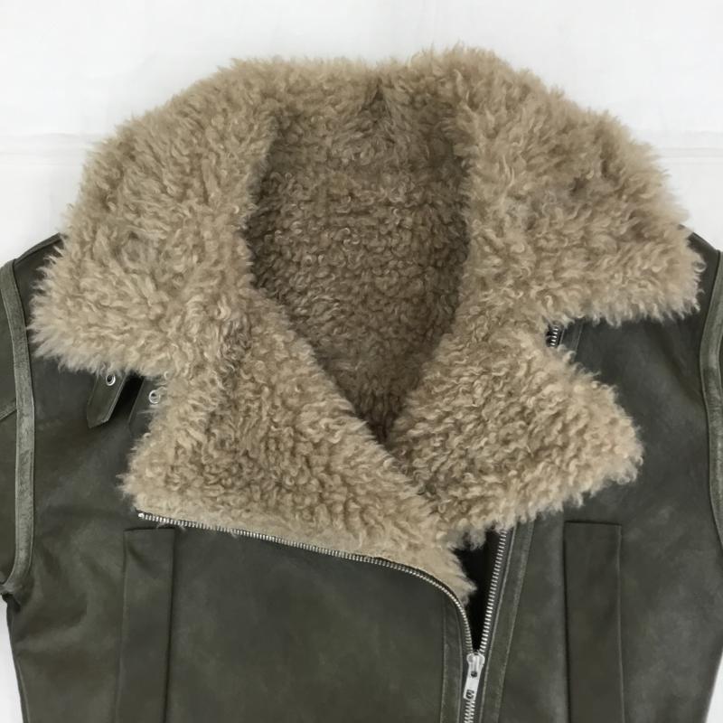 ムルーア MURUA ジャケット、上着 ジャケット、ブレザー 012450200101-03 ヴィンテージライクショートフェイクムートン FREE 無地 ダークブラウン / ダークブラウン /  レディース USED 古着 中古 10141831