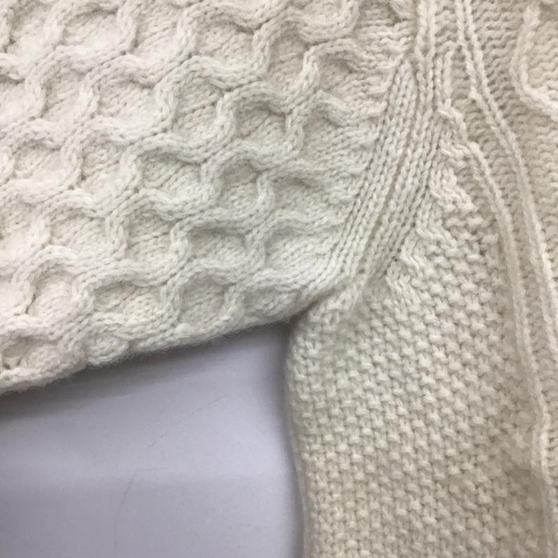 ジャーナルスタンダード JOURNAL STANDARD ニット、セーター 長袖 19-080-600-2020-3-0 ケーブル編み クルーネック M  オフホワイト / オフホワイト /  メンズ USED 古着 中古 10144010