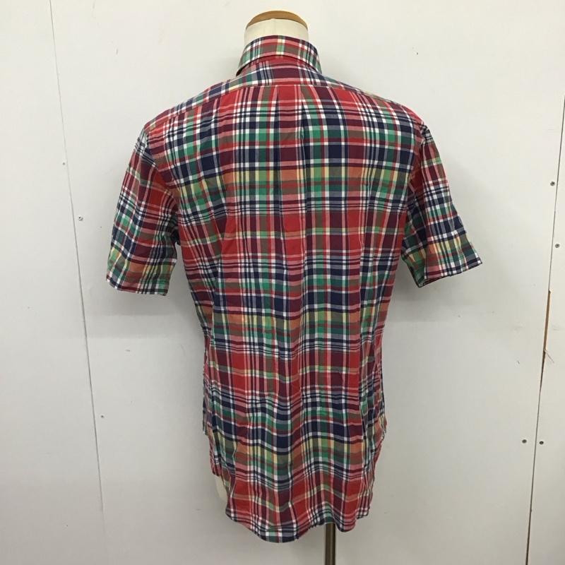ラルフローレン RALPHLAUREN シャツ、ブラウス 半袖 ボタンダウン チェック コットン M ワンポイント マルチカラー / マルチカラー /  メンズ USED 古着 中古 10123009