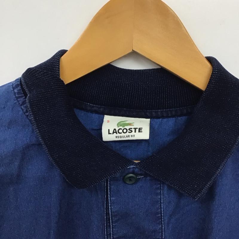 ラコステ LACOSTE ポロシャツ 半袖 5 無地 インディゴ / インディゴ /  メンズ USED 古着 中古 10130759