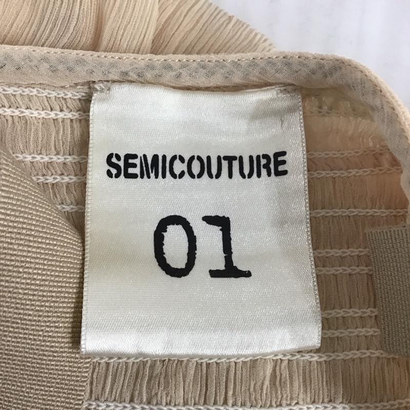 セミクチュール SEMI COUTURE ワンピース ロングスカート ロングスカート ノースリーブロングスカート フレアスカート 40 無地 ベージュ / ベージュ /  レディース USED 古着 中古 10110248