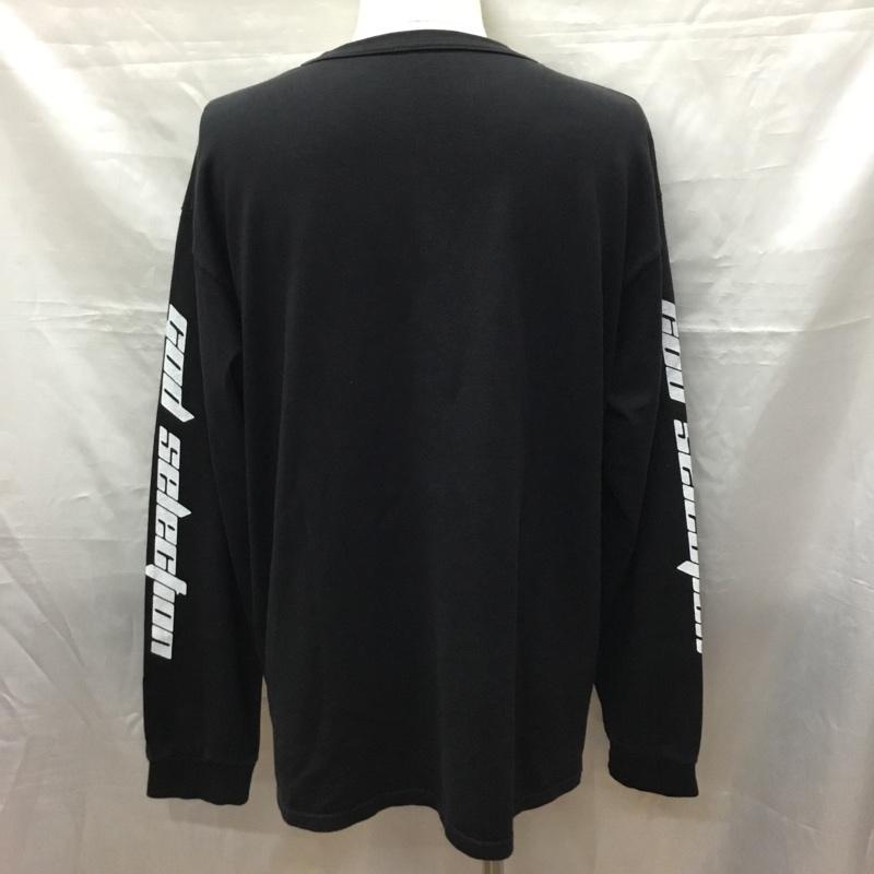 ゴッドセレクショントリプルエックス GOD SELECTION XXX カットソー 長袖 長袖カットソー クルーネックカットソー ロングスリーブカットソー プリントTシャツ L プリント 黒 / ブラック /  メンズ USED 古着 中古 10118639