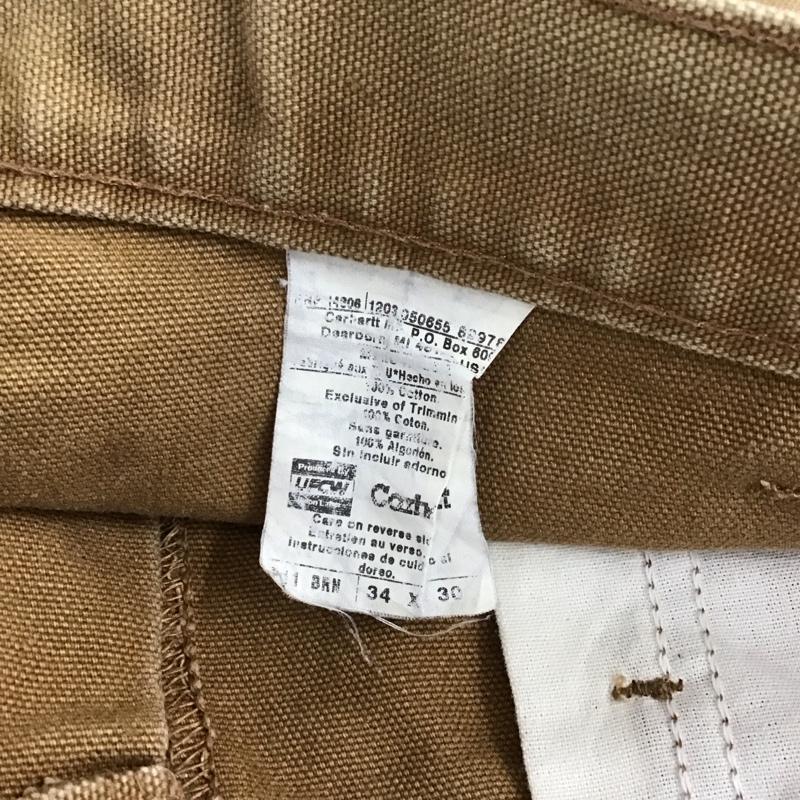 カーハート Carhartt パンツ ワークパンツ、ペインターパンツ 34インチ 無地 ベージュ / ベージュ /  メンズ USED 古着 中古 10117157