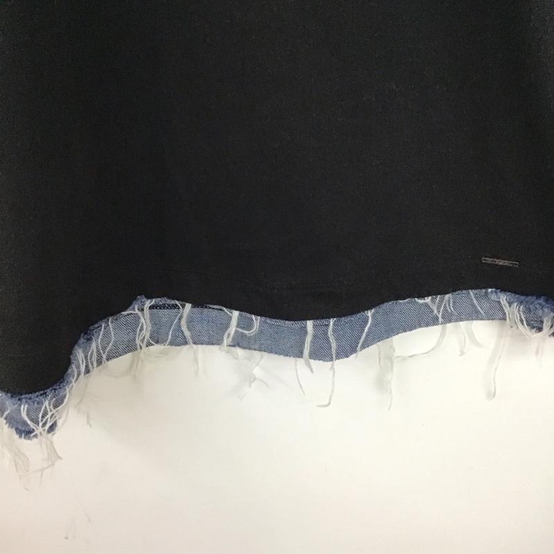 ディーゼル DIESEL Tシャツ 半袖 半袖カットソー 無地Tシャツ Vネックカットソー M 無地 黒 / ブラック /  メンズ USED 古着 中古 10132174