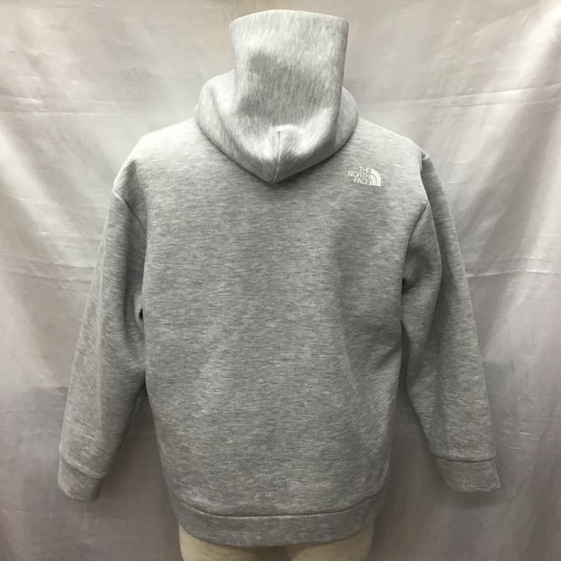 ザノースフェイス THE NORTH FACE パーカー 長袖 nt12286 テックエアースウェットワイドフーディ 長袖パーカー プルオーバーパーカー M ロゴ、文字 灰 / グレー /  メンズ USED 古着 中古 10122278
