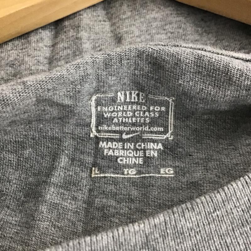ナイキ NIKE Tシャツ 半袖 半袖カットソー プリントTシャツ クルーネックカットソー pushead XL プリント 灰 / グレー /  メンズ USED 古着 中古 10149735