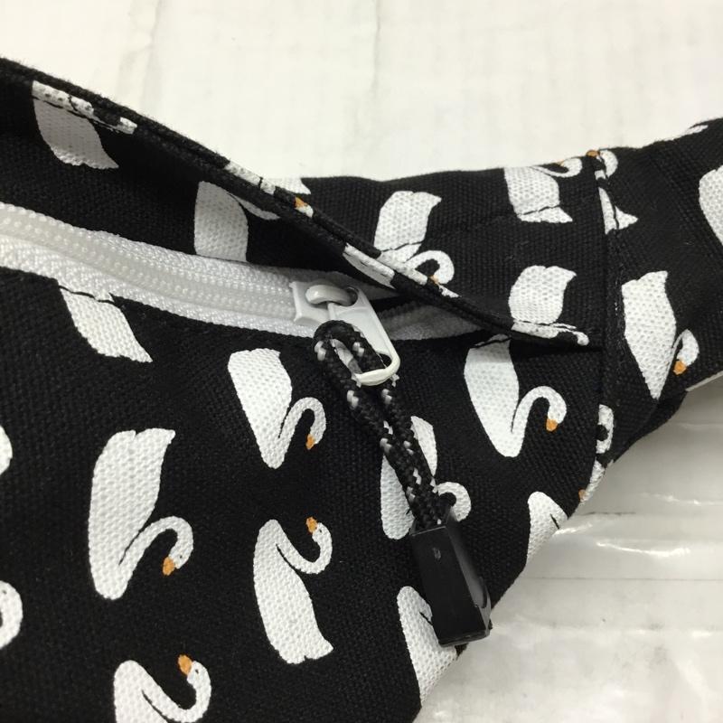 カブー KAVU ボディバッグ ボディバッグ ロープスリング ワンショルダー 白鳥 鳥 総柄 黒 / ブラック /  メンズ USED 古着 中古 10110167