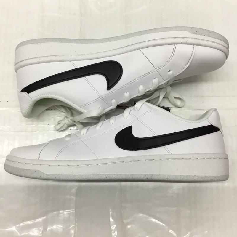 ナイキ NIKE スニーカー スニーカー DH3160-101 COURT ROYALE 2 28cm 箱有 28.0cm ロゴ、文字 白 / ホワイト / X 黒 / ブラック /  メンズ USED 古着 中古 10121851