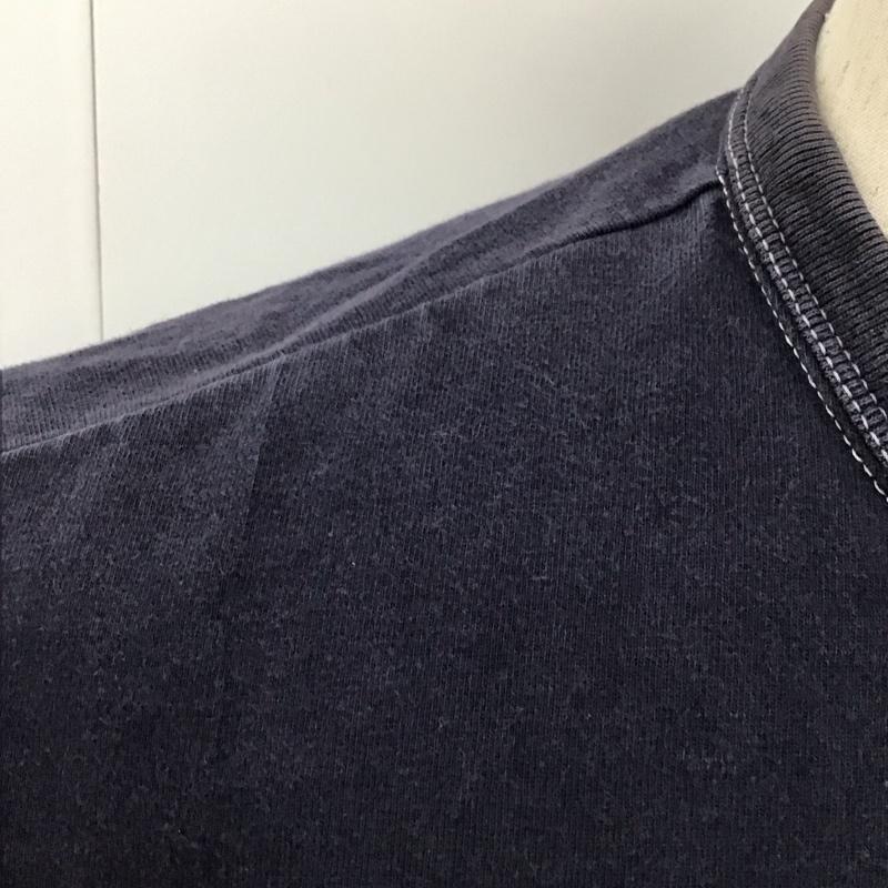 ハードバード HARD BIRD Tシャツ 半袖 クルーネック プリント ロゴ、文字 紺 / ネイビー /  メンズ USED 古着 中古 10111857