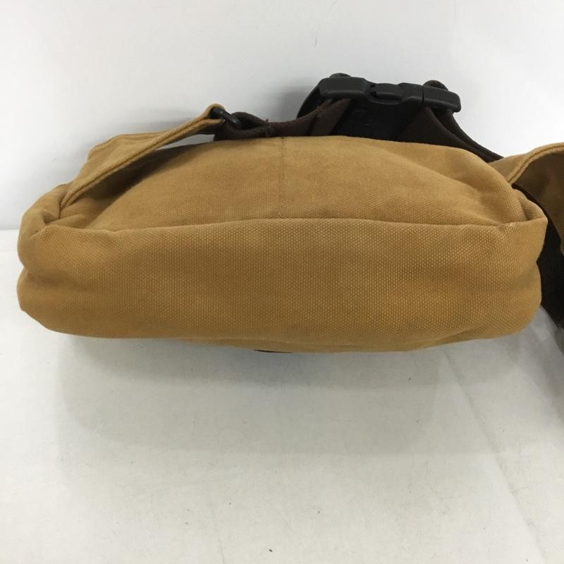 エディーバウアー Eddie Bauer ウエストバッグ ウエストバッグ コットン リネン キャンバス ボディバッグ ロゴ、文字 茶 / ブラウン /  メンズ USED 古着 中古 10142188