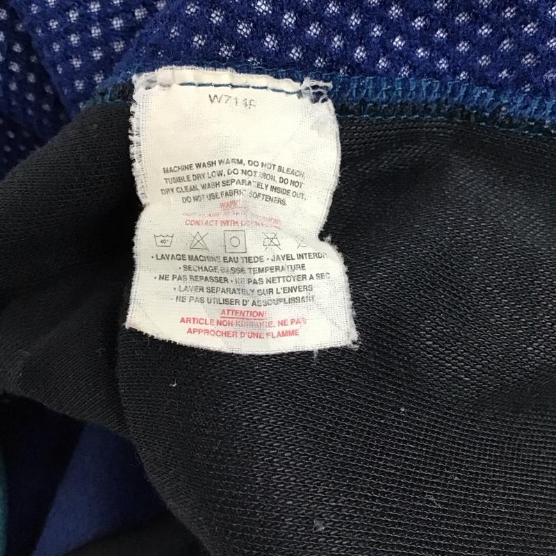 パタゴニア patagonia ベスト ベスト ジップアップベスト フリースベスト ノースリーブ スタンドカラー L ロゴ、文字 緑 / グリーン /  メンズ USED 古着 中古 10149596