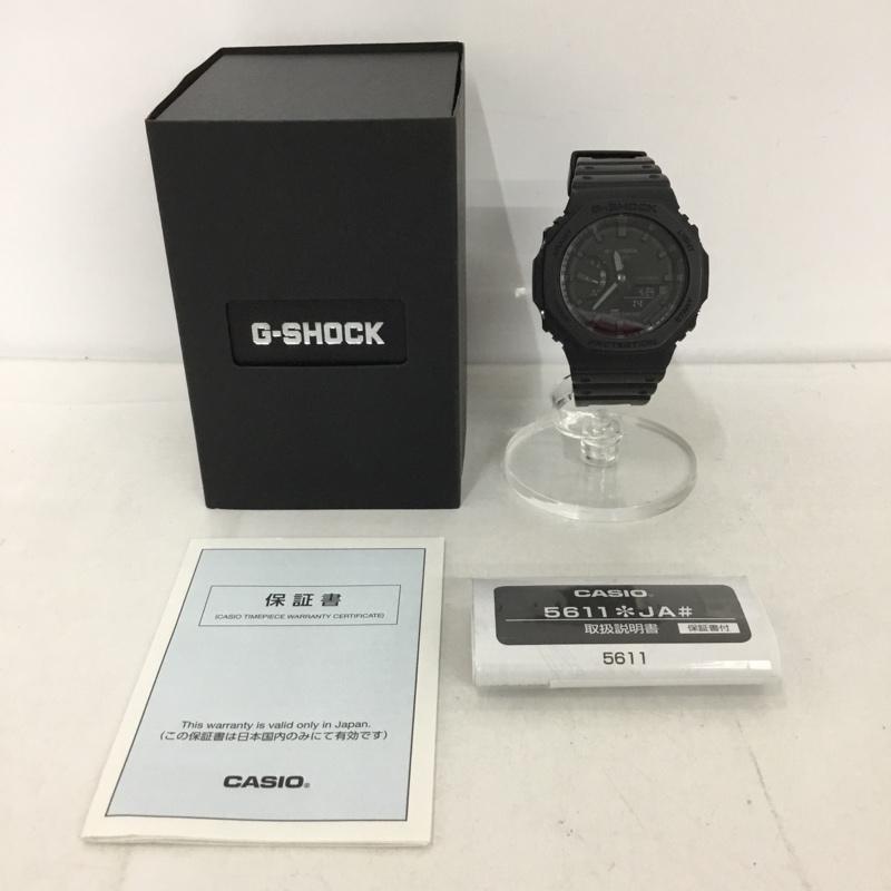 ジーショック G-SHOCK 腕時計 アナログ（クォーツ式） GA-2100 Perfect Size Combi 箱有 ロゴ、文字 黒 / ブラック /  メンズ USED 古着 中古 10129961