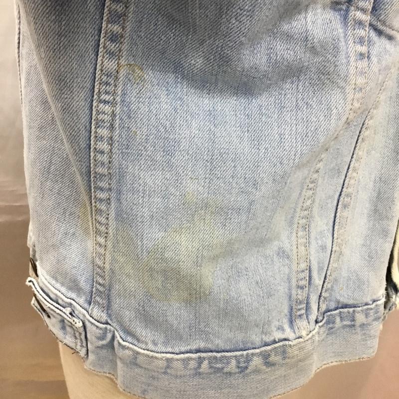 リーバイス Levi s ジャケット、上着 ジャケット、ブレザー デニムジャケット ノーカラージャケット 長袖ジャケット ブルゾン 無地 インディゴ / インディゴ /  メンズ USED 古着 中古 10114618