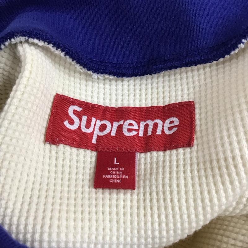 シュプリーム Supreme ポロシャツ 長袖 23AW ThermalL/SPolo サーマルポロシャツ 長袖ポロシャツ L ロゴ、文字 アイボリー / アイボリー /  メンズ USED 古着 中古 10115933