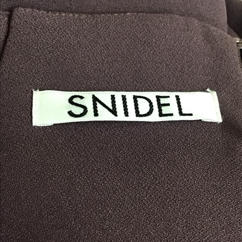 スナイデル SNIDEL スカート ロングスカート SWFS215135 ハイウエストヘムフレアスカート 0 無地 紫 / パープル /  レディース USED 古着 中古 10114560