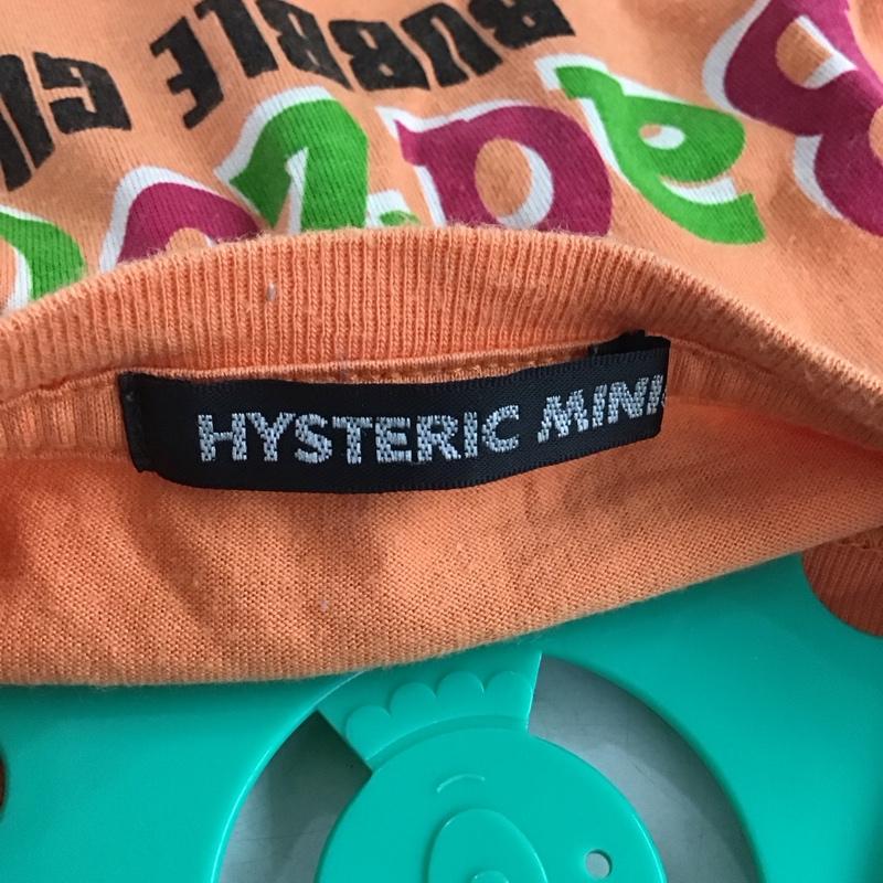 ヒステリック ミニ HYSTERIC MINI カットソー 長袖 長袖カットソー プリントカットソー クルーネック 110cm プリント 橙 / オレンジ /  ボーイズ USED 古着 中古 10135093