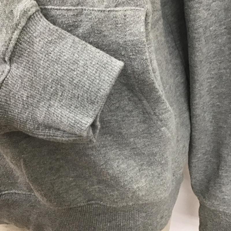 チャンピオン Champion パーカー 長袖 フーディ プルオーバー L プリント X ロゴ、文字 灰 / グレー /  メンズ USED 古着 中古 10108379