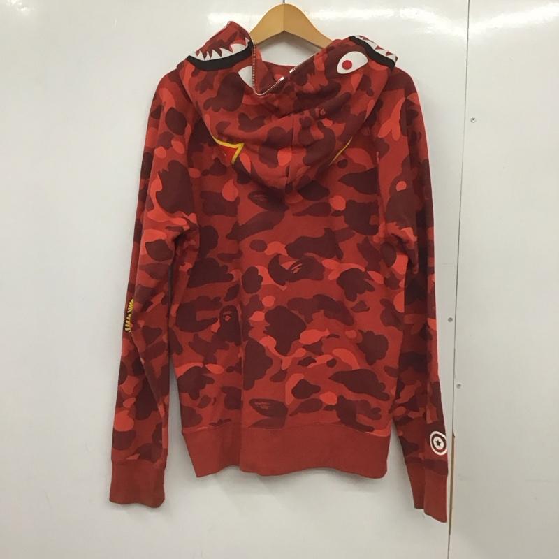 アベイシングエイプ A BATHING APE パーカー 長袖 長袖パーカー ジップアップパーカー スウェット L 総柄 マルチカラー / マルチカラー /  メンズ USED 古着 中古 10149106