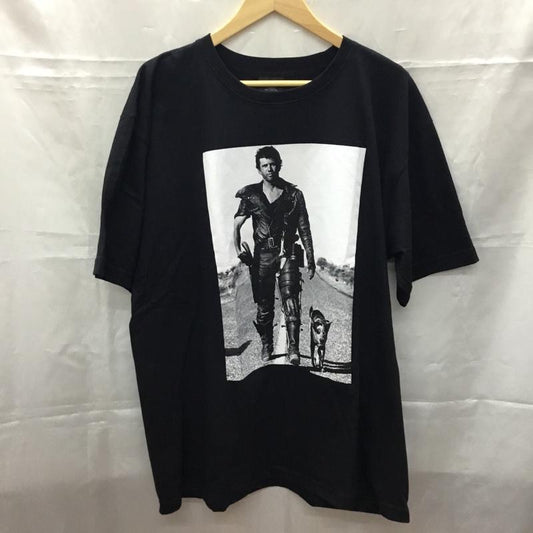 古着 USED Tシャツ 半袖 半袖カットソー プリントTシャツ クルーネックカットソー XL プリント 黒 / ブラック /  メンズ USED 古着 中古 10108354