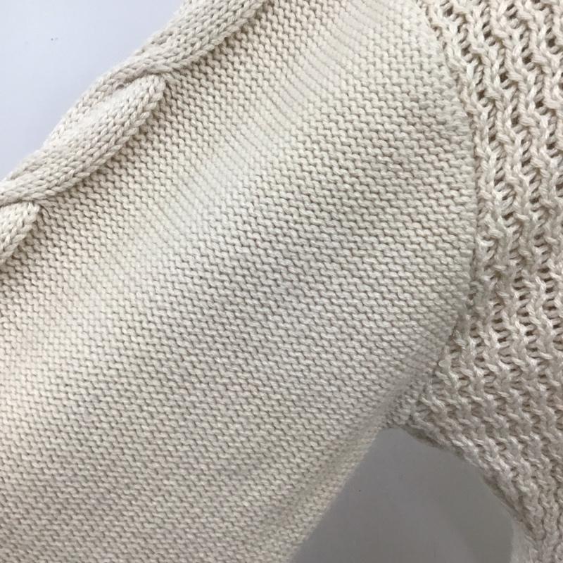 マウジー MOUSSY ワンピース ロングスカート 010EAH70-6720 CABLE SLEEVE KNIT DRESS ケーブル編み ニットワンピース FREE 無地 アイボリー / アイボリー /  レディース USED 古着 中古 10112167