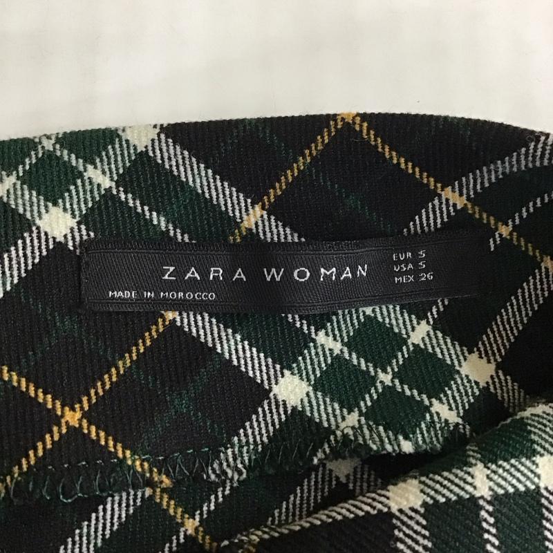 ザラウーマン ZARA WOMAN ワンピース ロングスカート ノースリーブロングワンピース フレアスカートワンピース 総柄スカート S チェック マルチカラー / マルチカラー /  レディース USED 古着 中古 10117934