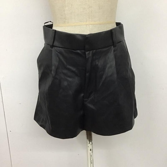 ザラ ZARA パンツ ショートパンツ S 無地 黒 / ブラック /  レディース USED 古着 中古 10111059