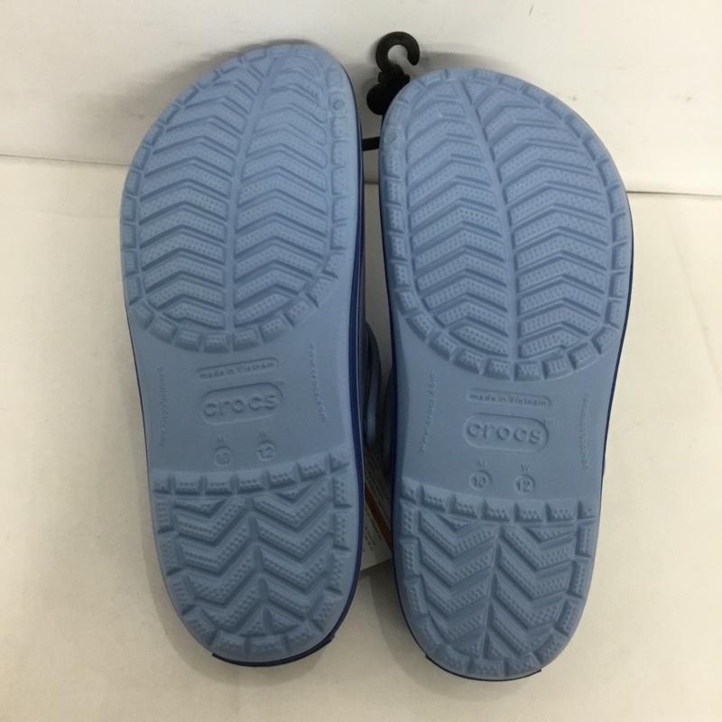 クロックス crocs サンダル サンダル crocband 28cm 28.0cm 無地 水色 / ライトブルー /  メンズ USED 古着 中古 10125294
