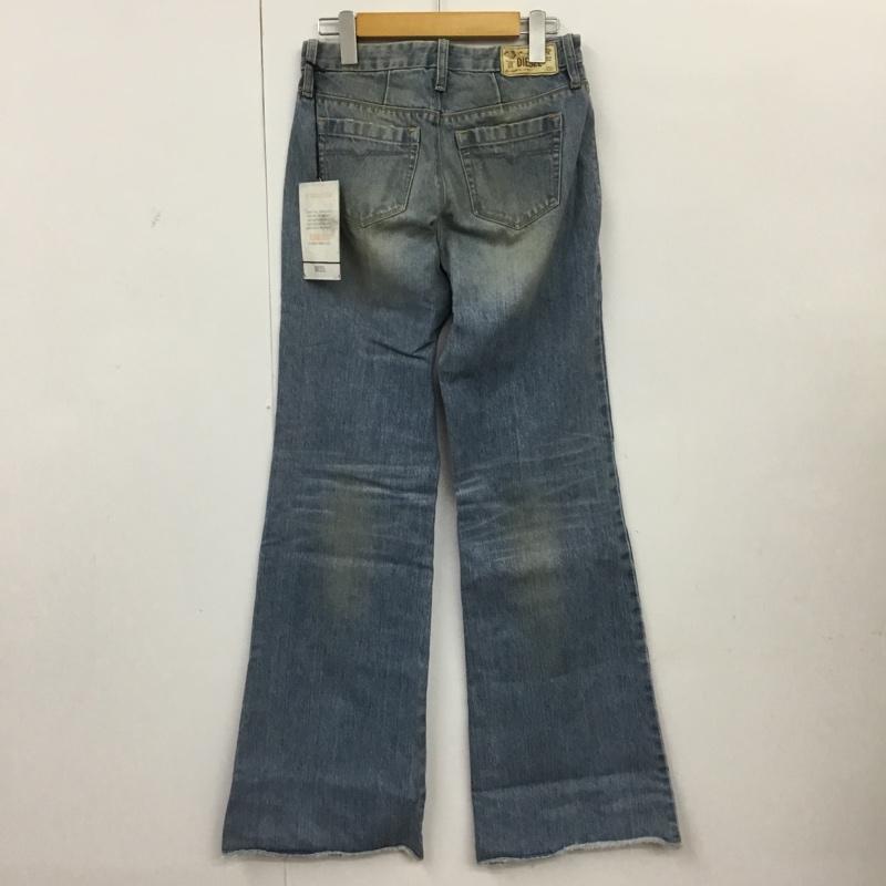 ディーゼル DIESEL パンツ デニム、ジーンズ FLAIRLEGG 0888Z ワイドパンツ W24L32 無地 青 / ブルー /  レディース USED 古着 中古 10099567