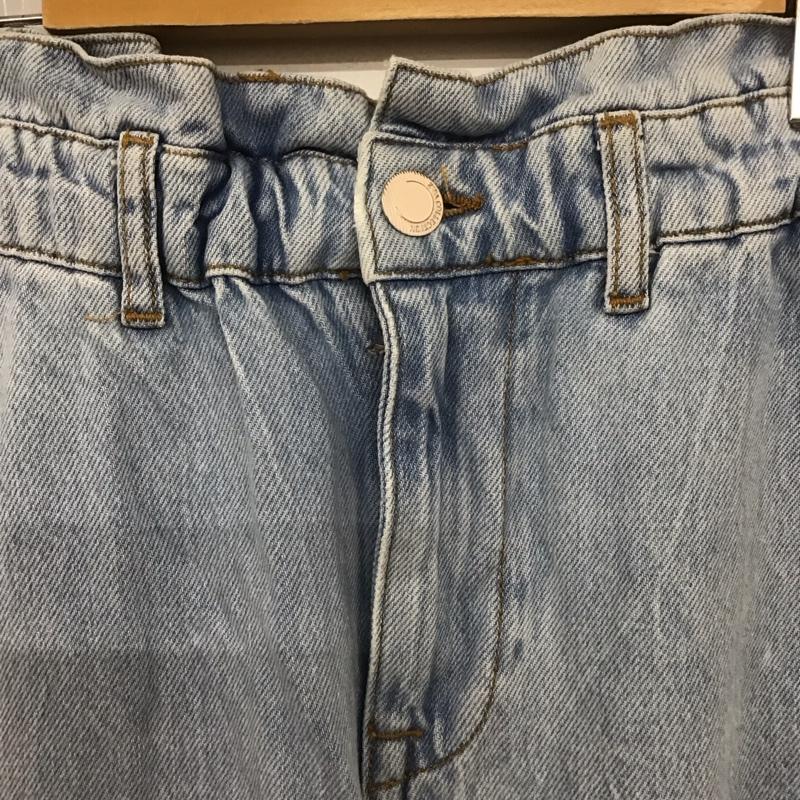 ザラ ZARA パンツ デニム、ジーンズ 34 無地 水色 / ライトブルー /  レディース USED 古着 中古 10139965