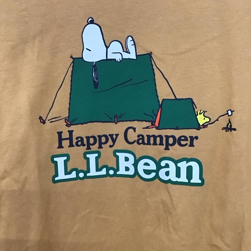 エルエルビーン L.L.Bean Tシャツ 半袖 半袖カットソー プリントTシャツ クルーネックカットソー L プリント 黄 / イエロー /  メンズ USED 古着 中古 10129817