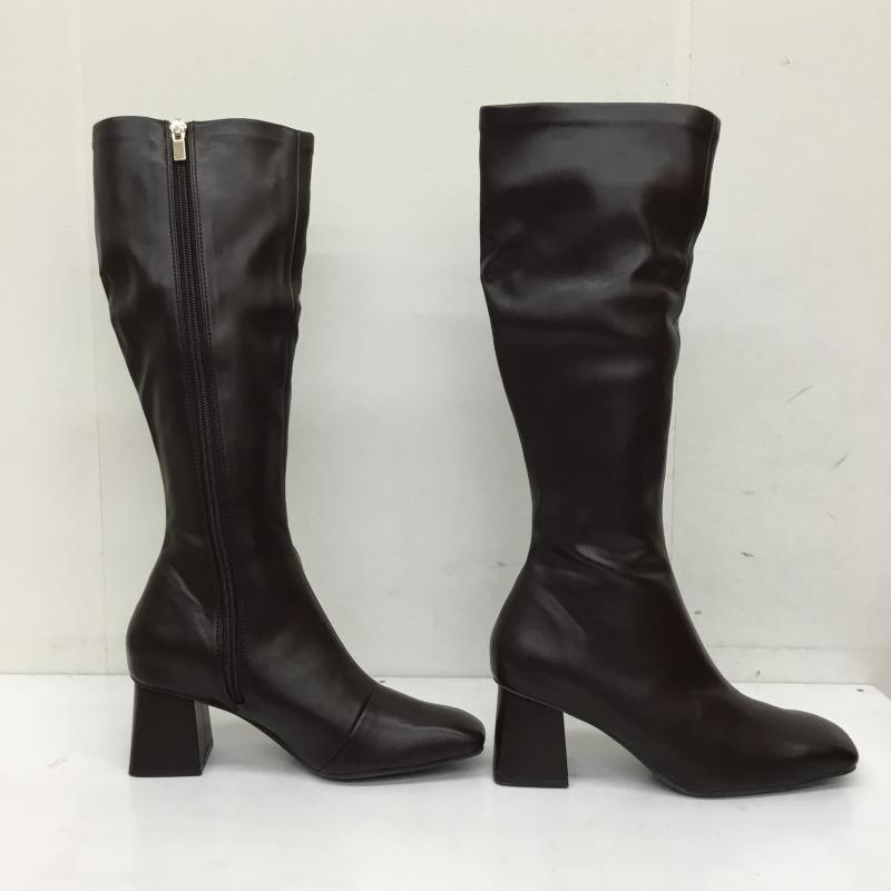 ランダ RANDA ブーツ ロングブーツ S 無地 ダークブラウン / ダークブラウン /  レディース USED 古着 中古 10143319