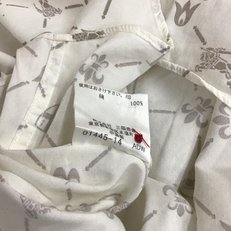 バーバリーブラックレーベル BURBERRY BLACK LABEL シャツ、ブラウス 半袖 BMW35-002-02 モノグラム 3 総柄 白 / ホワイト /  メンズ USED 古着 中古 10118754