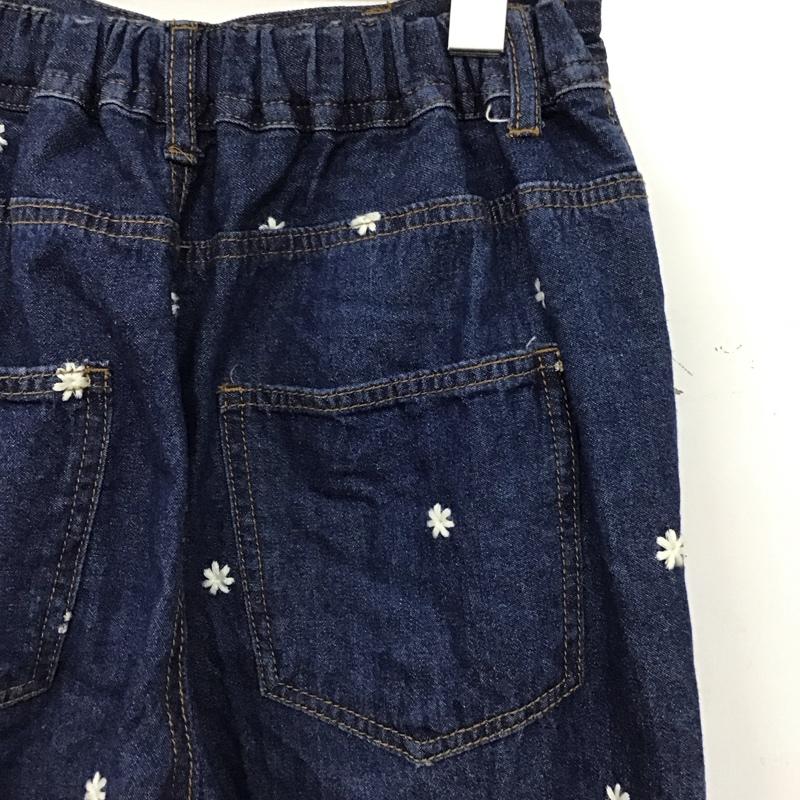 エヘカソポ ehka sopo パンツ デニム、ジーンズ FREE 無地 X 刺繍 インディゴ / インディゴ /  レディース USED 古着 中古 10151258