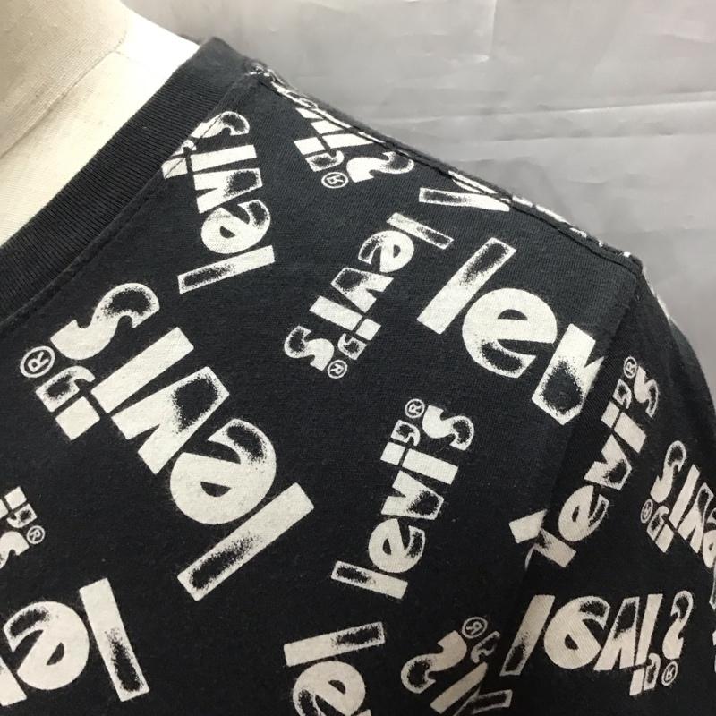 リーバイス Levi s Tシャツ 半袖 16143-0891 リラックスフィット M 総柄 黒 / ブラック /  メンズ USED 古着 中古 10115554
