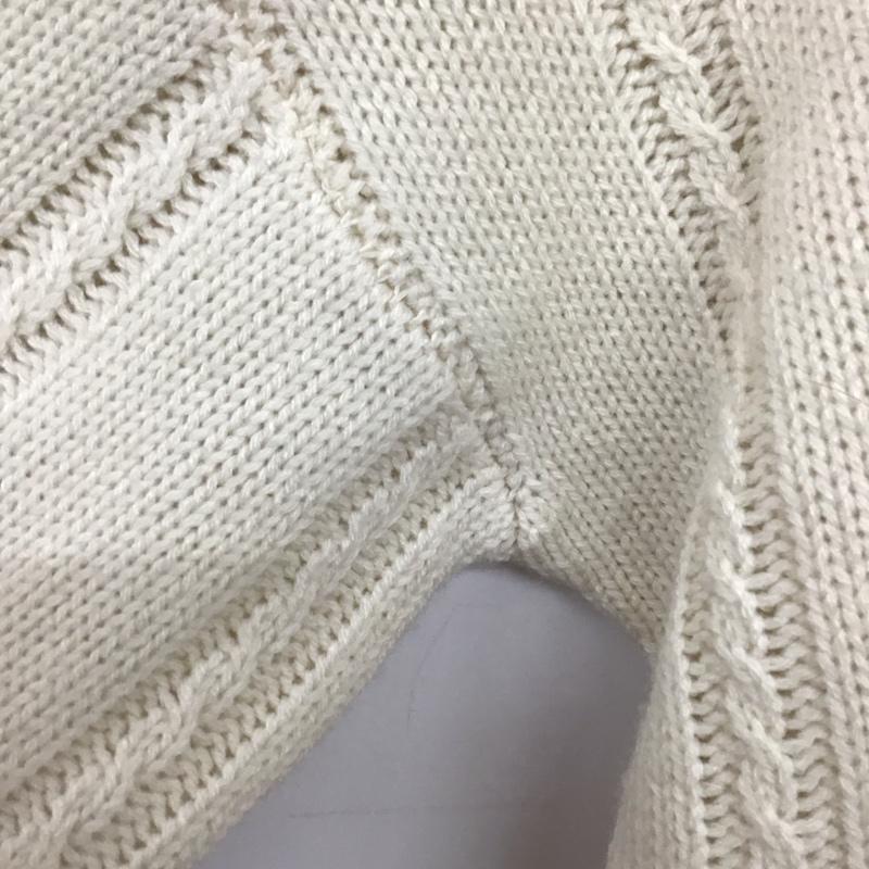 オリーブデオリーブ OLIVE des OLIVE ニット、セーター 長袖 1350100604 お花刺繍ケーブルニット ポンポン クルーネック FREE 刺繍 オフホワイト / オフホワイト /  レディース USED 古着 中古 10146412