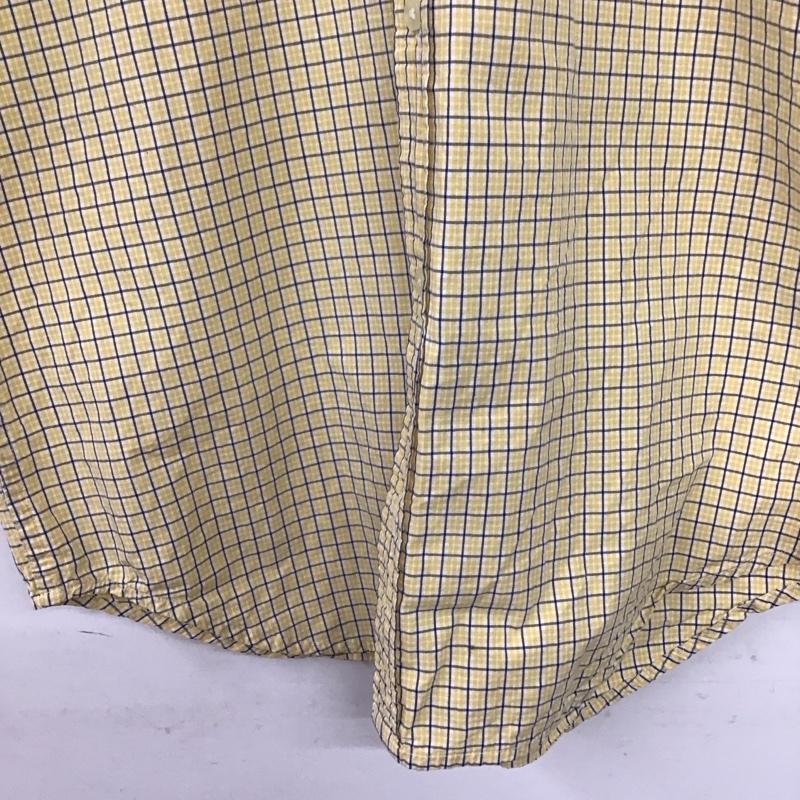 ラルフローレン RALPHLAUREN シャツ、ブラウス 半袖 半袖シャツ チェックシャツ ボタンダウンシャツ XL チェック 黄 / イエロー /  メンズ USED 古着 中古 10141222